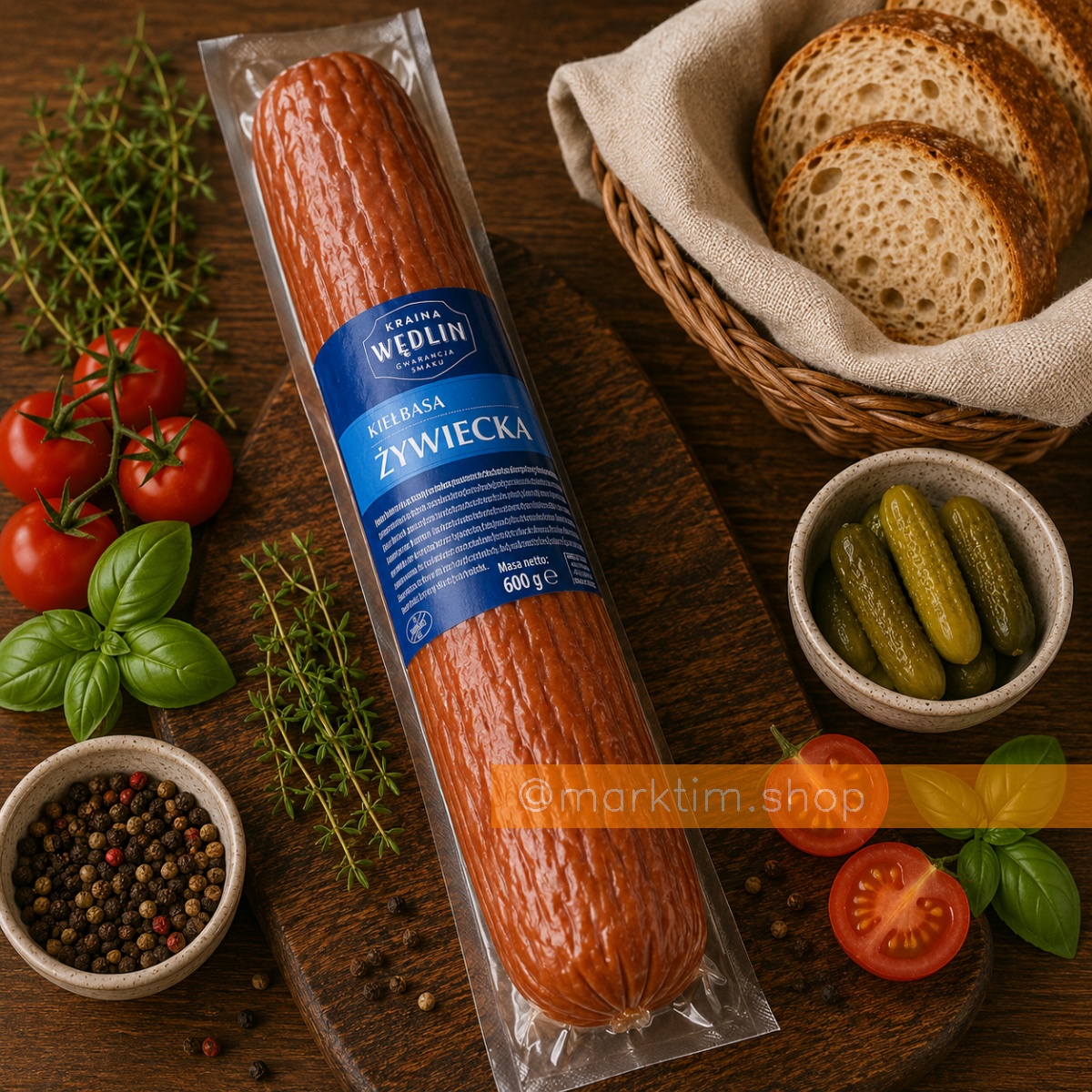 Ковбаса Живецька Kraina Wedlin (600 г)