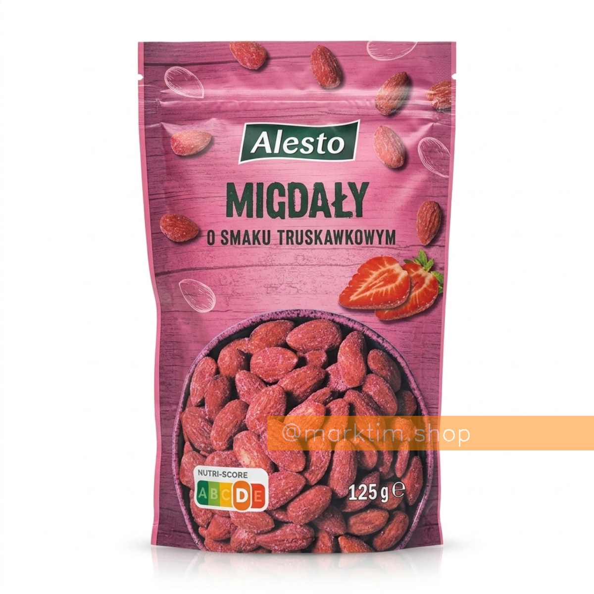 Мигдаль зі смаком полуниці Alesto (125 г)