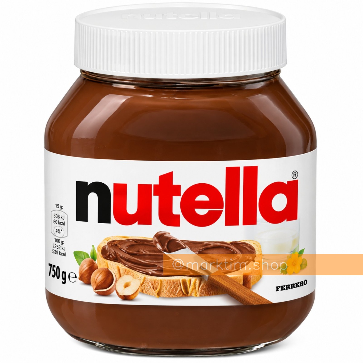 Шоколадно-горіхова паста Nutella (750 г)