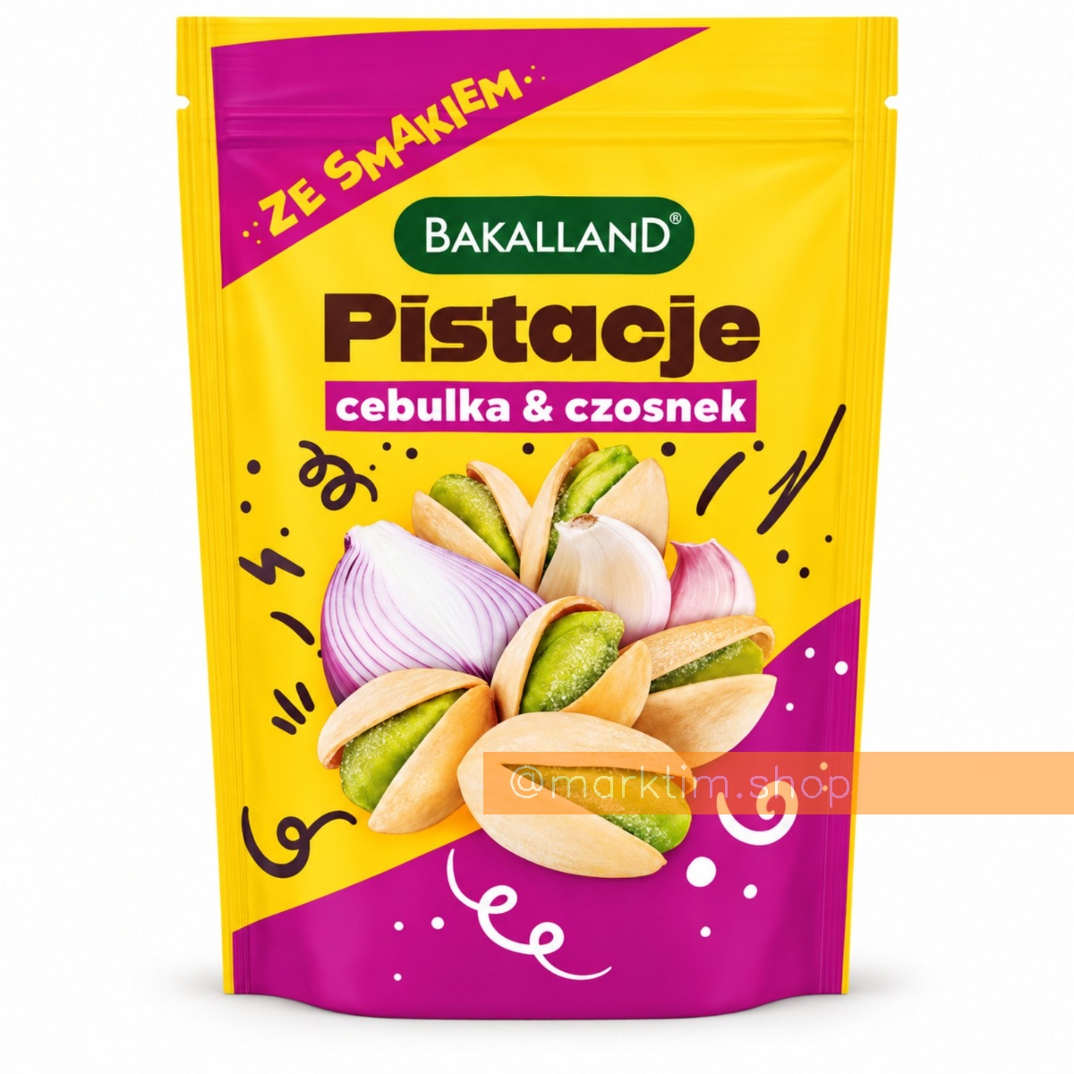 Фісташки з цибулею та часником Bakalland (170 г)