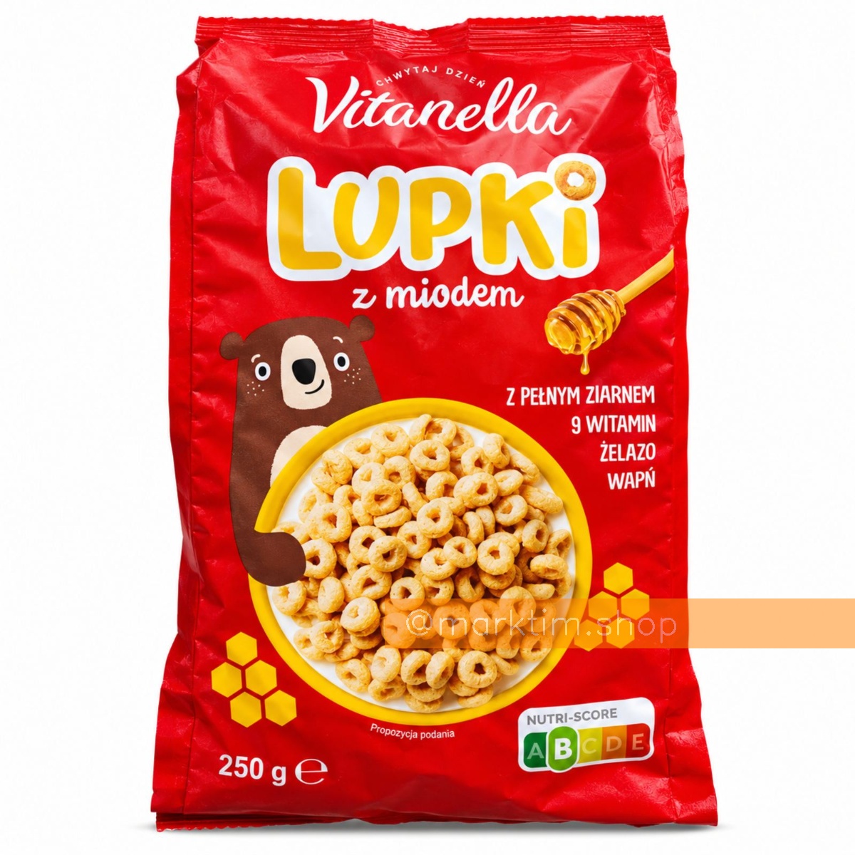 Злакові колечка з медом Vitanella (250 г)