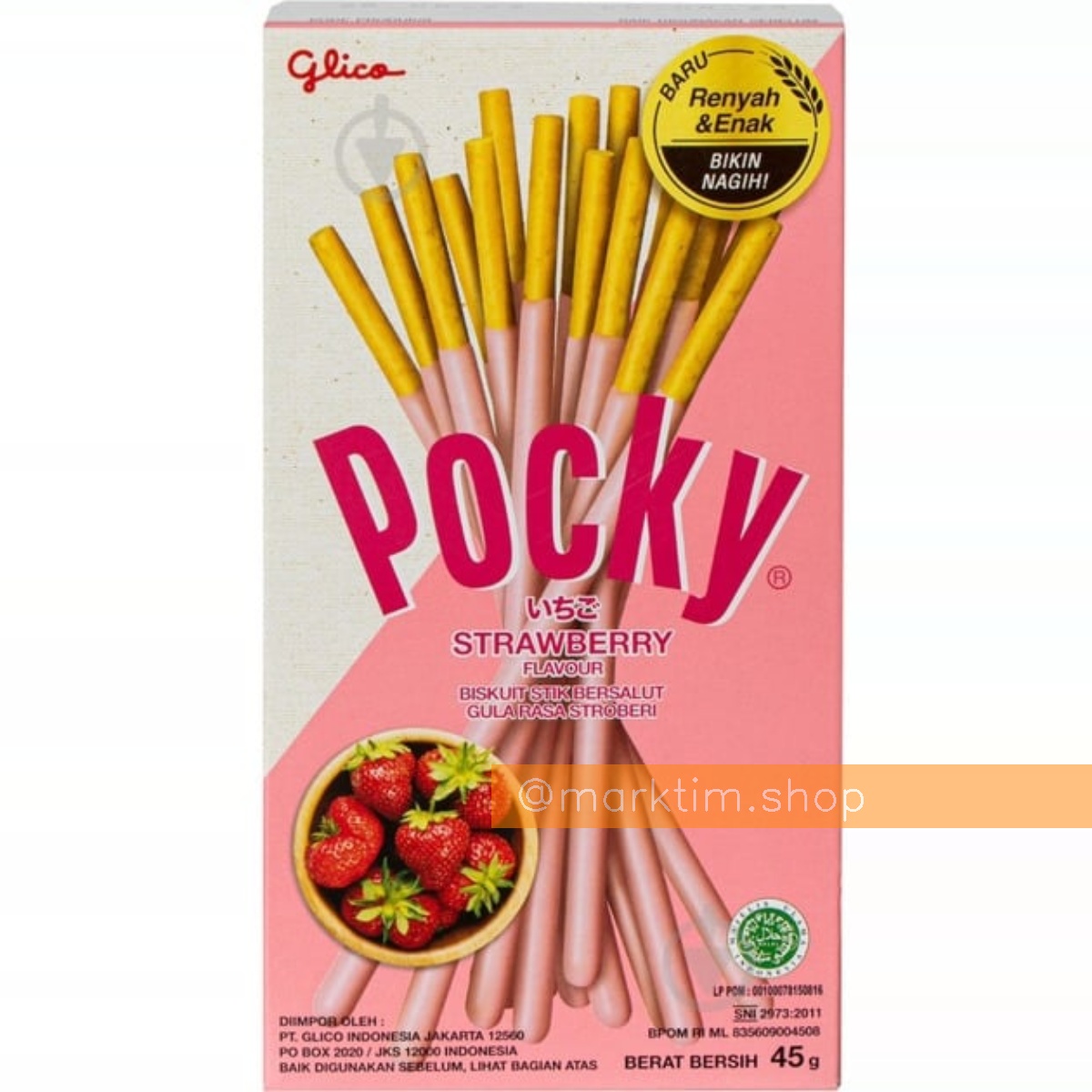 Палички Pocky з полуницею Glica (45 г)